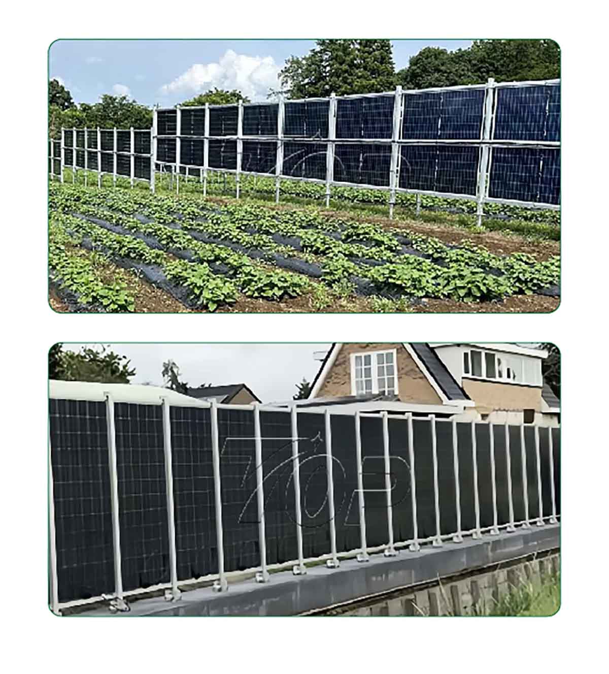 Fence Vertical Bifacia solar mounting system