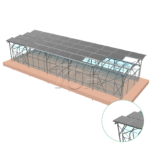 solar powered greenhouse manufacture in China