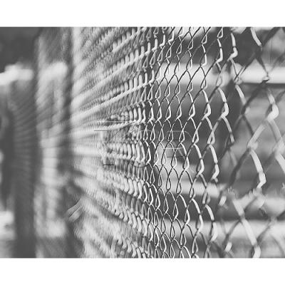 black chain link fence