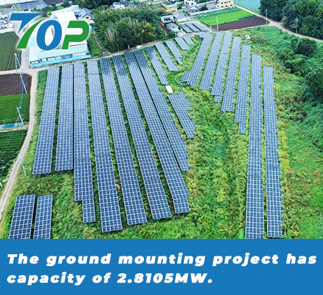 The ground mounting project has capacity of 2.8105MW. 